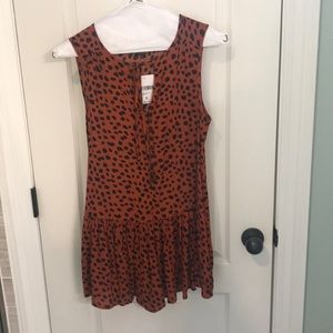 Leopard print romper